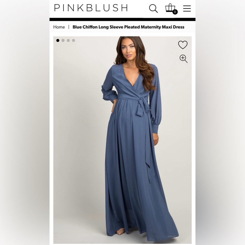 Long sleeve maternity dress